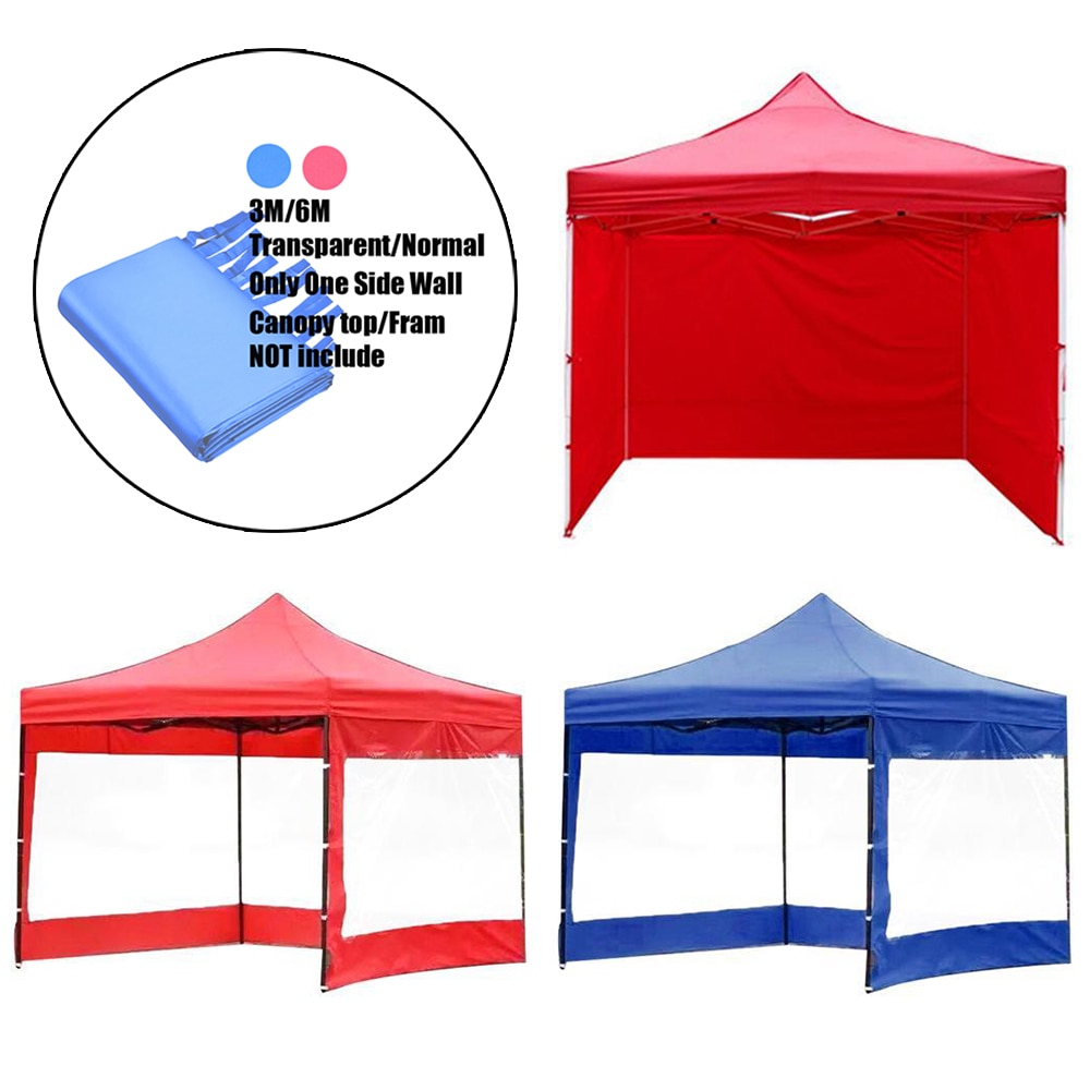 Lado Glorieta, marquesina tienda de la tela de Oxford de jardín impermeable Canopy refugio Windbar translúcido/Normal mirador Pared 3x 3m/6m