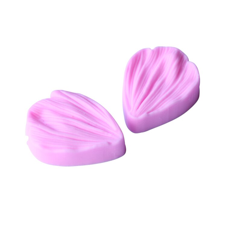 Molde de silicona para fondant de hojas, decoración de boda para cocinar flores en 3D, moldes para manualidades de azúcar, molde para pasteles DIY de hojas: Castaño