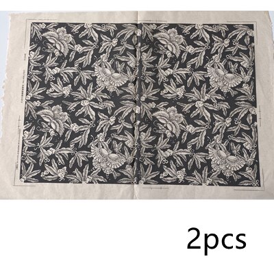Papel de transferencia artístico para cerámica, calcomanías de cerámica de alta temperatura, herramientas de arcilla polimérica, 2 uds.: 8-2pcs