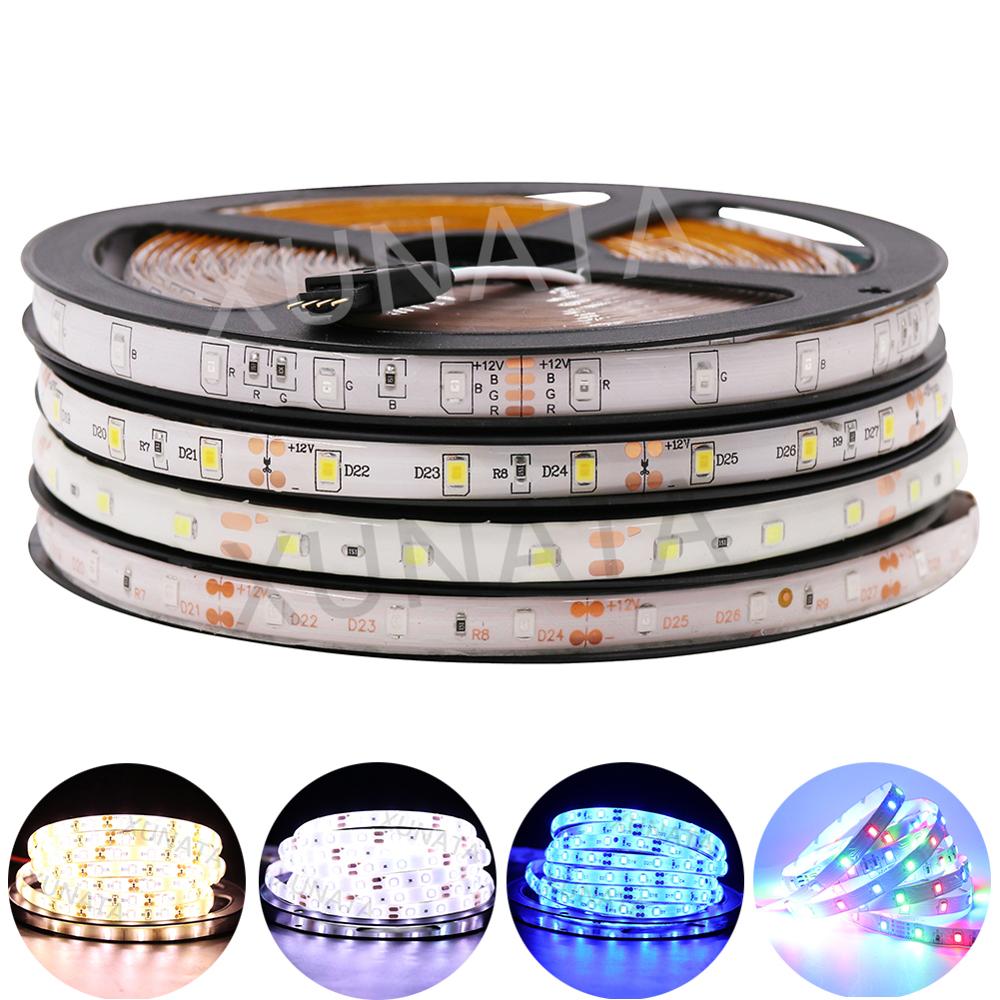 Bande LED RGB DC 12V 60LED s/m SMD 2835 étanche IP21 IP65 éclairage intérieur bande Flexible lampe LED 5m