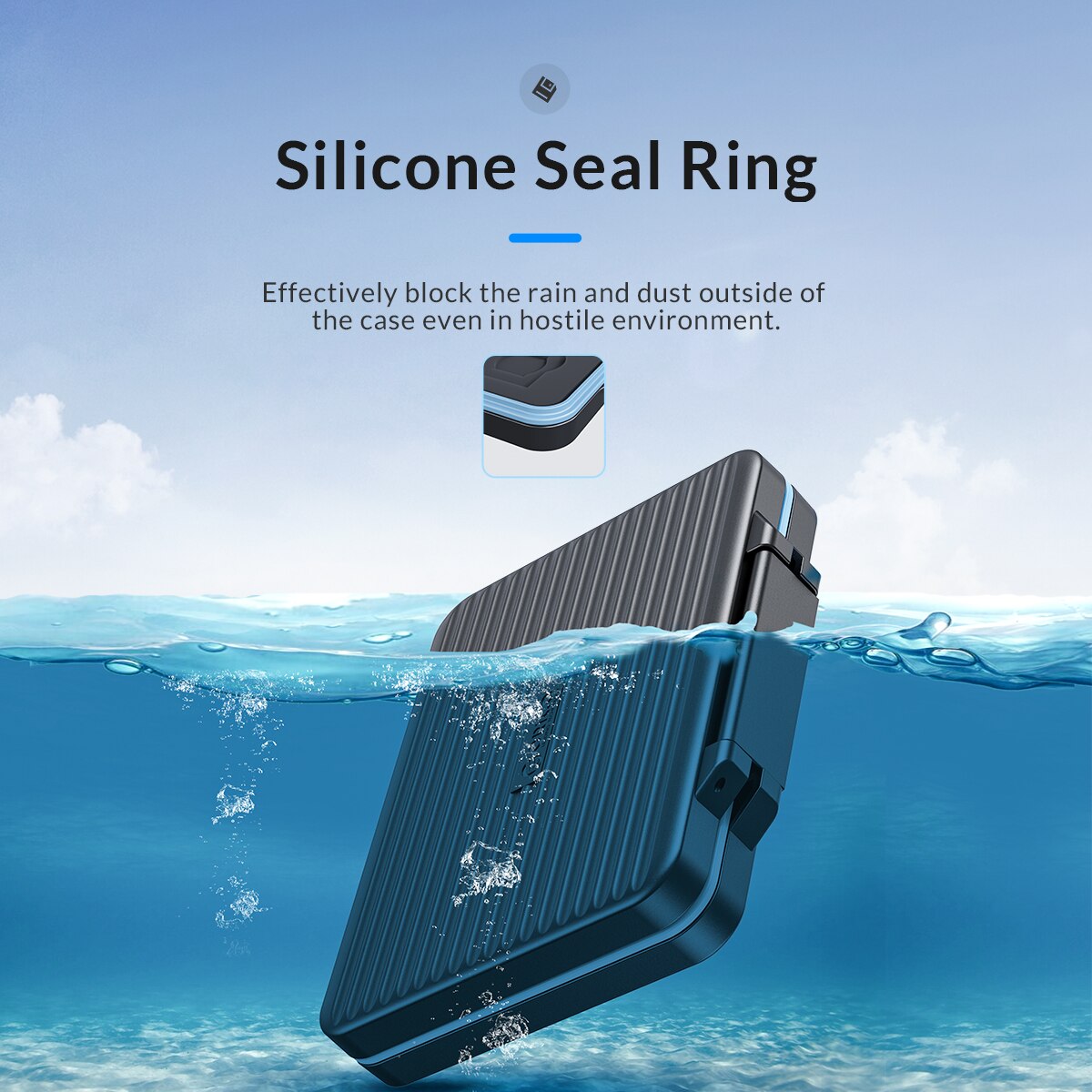 ORICO SD Card Storage Box Waterproof Shockproof Storage Protector Cover for Computer Camera 12Slots SD Cards and 12Slots IF Card