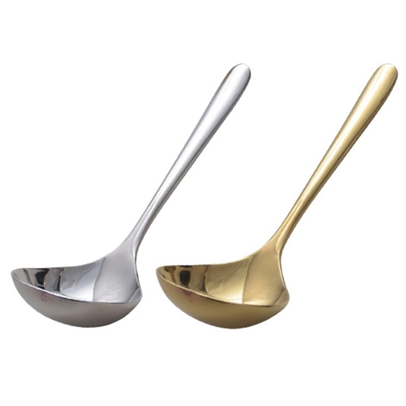 Practical Soup Spoon Family Soup Spoon Stainless Steel Kitchen Cooking Spoon 304 Stainless Steel Material Household Gadgets