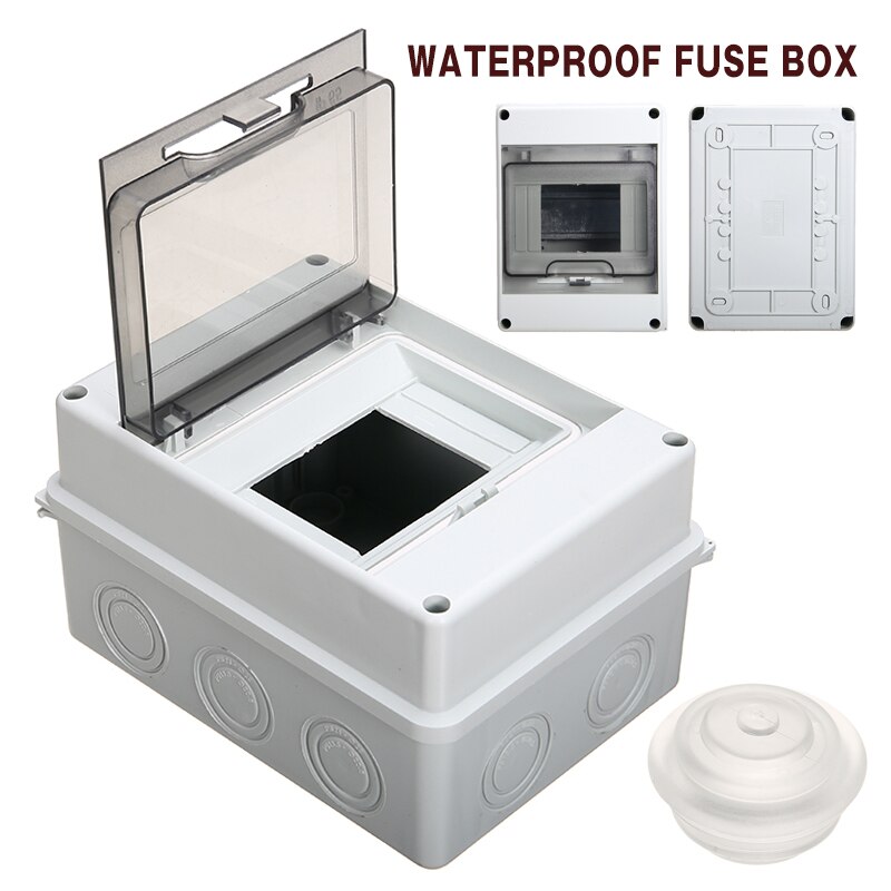 5 Way Weatherproof Fuse Box Plastic Junction Wire Box Enclosure Household Illumination Electrical Distribution Boxes