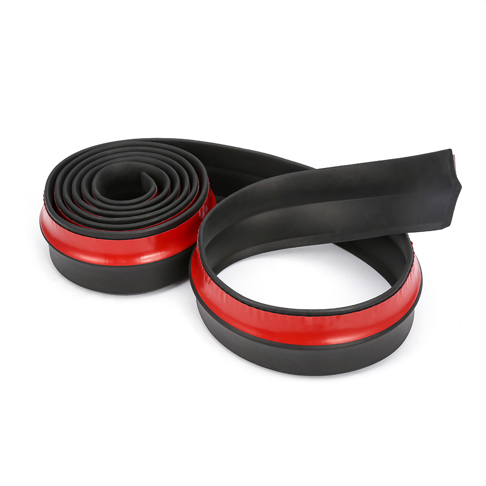 2.5 M Auto Protector Voorbumper Lip Splitter Auto Sticker Body Kit Spoiler Bumpers Volant Chin Auto Rubber Strip 60mm Breedte