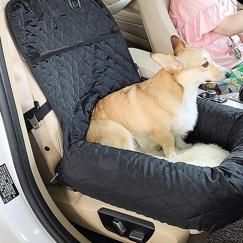 Hond Autostoel-2-In-1 Huisdier Car Seat Cover, Waterdicht En Antislip, afneembare Hoes En Kussen, Zeer Geschikt Voor Auto 'S, Vrachtwagens