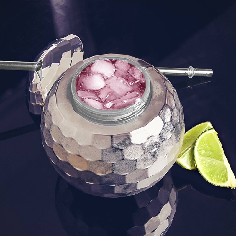 Gobelets de boule Disco Flash , verres de Cocktail uniques, décoration de Bar, lampe de poche de fête, paille, vin, bière, jus, verres à boisson