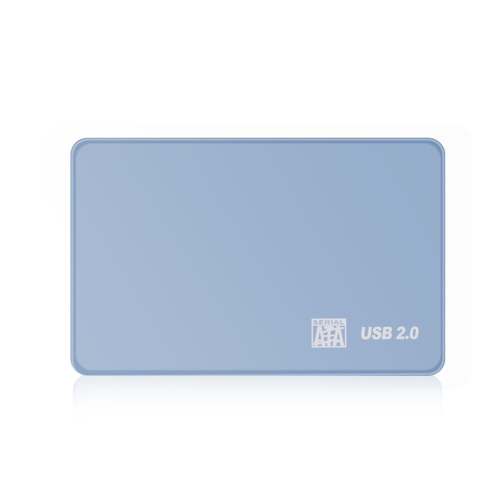 Tishric 2.5 tum usb 3.0 hdd fodral sata till usb hdd hölje hårddiskfodral för hårddisk extern hårddisk box stöd 8tb: Usb 2.0 blå