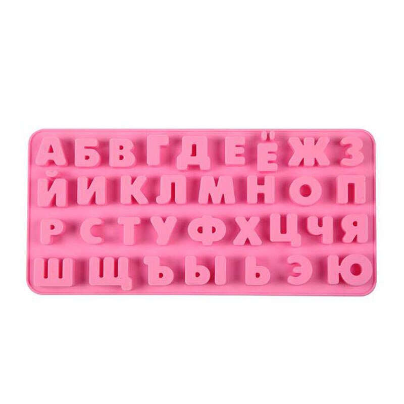 Moldes de arcilla para dulces 3D, herramientas de decoración de pasteles, molde de silicona, letras del alfabeto, mayúsculas, letras minúsculas