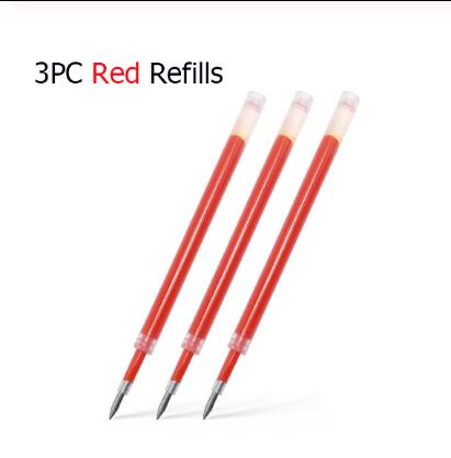 Original Xiaomi Gel Pen 0.5MM Black Ink Press Pen Japan MiKuni Ink Write Smooth Gel Ink Pen For School Office Stationery: 3pc Red Refills