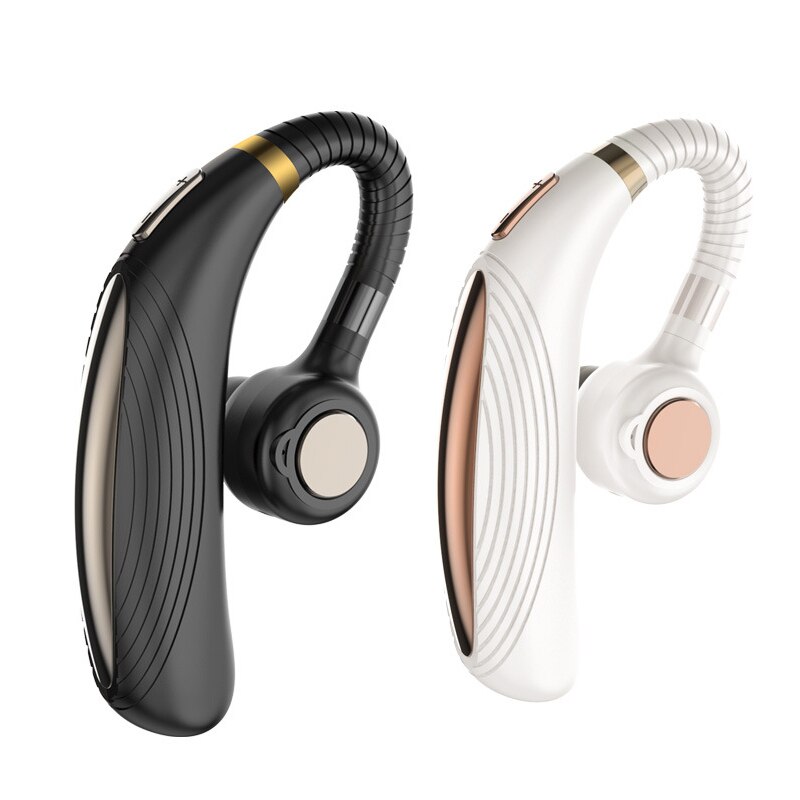 K06 Wireless Bluetooth 5.0 Business Hanging Ear Headset Sport Stereo Earbud Handsfree Earphone Caller ID Number Function