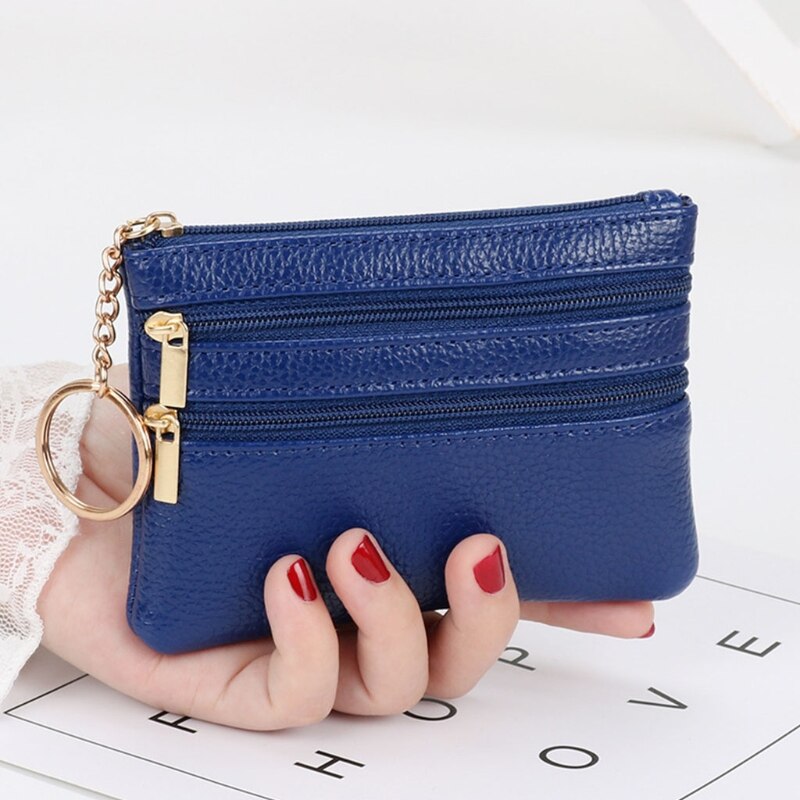 Personality 3D Embossed Zipper Coin Purse Small Mini Change Wallets PU Leather: Type D-2