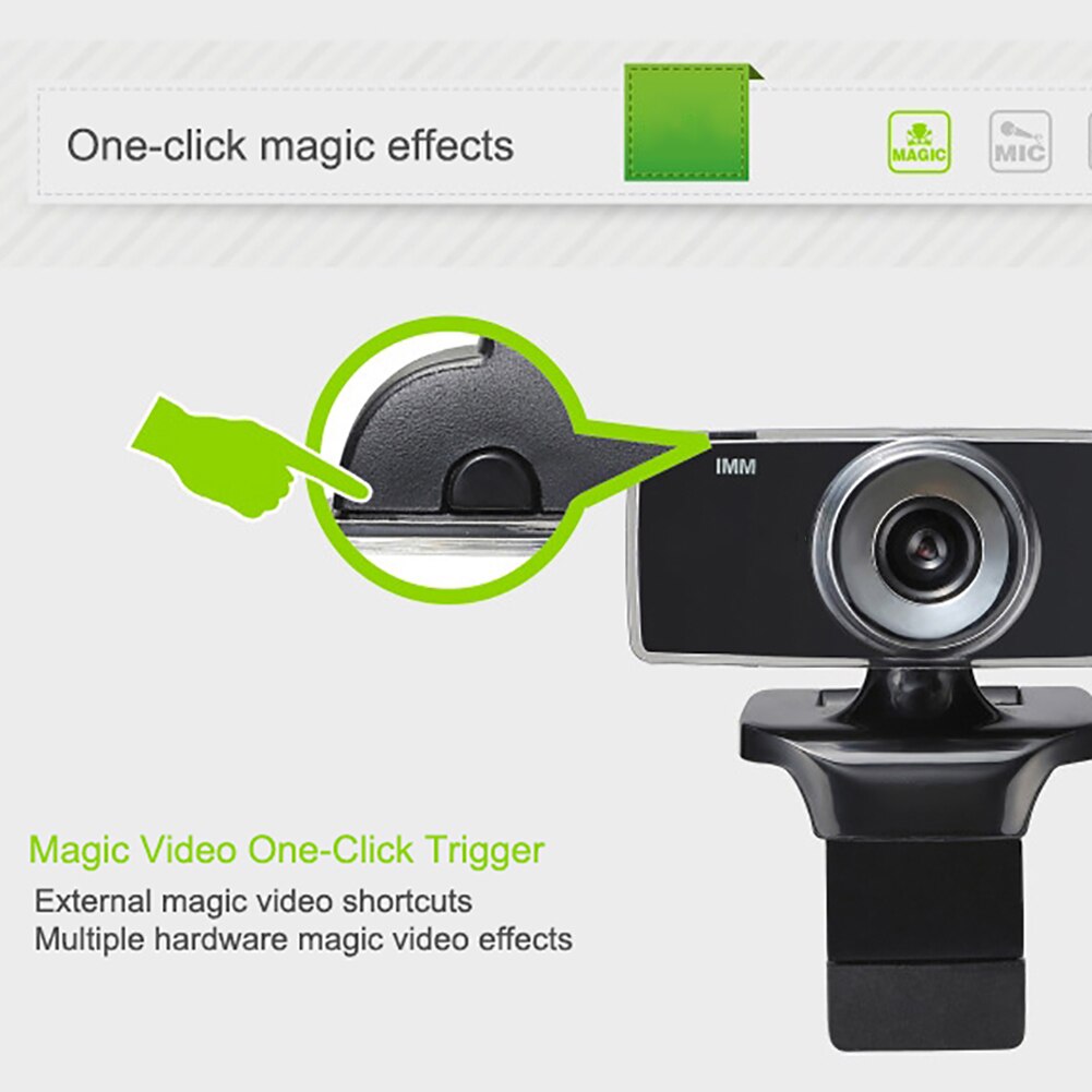 PC Webcam High Definition USB HD Computer Camera CMOS Sensor 1.3 million pixel Web Cam with Microphone