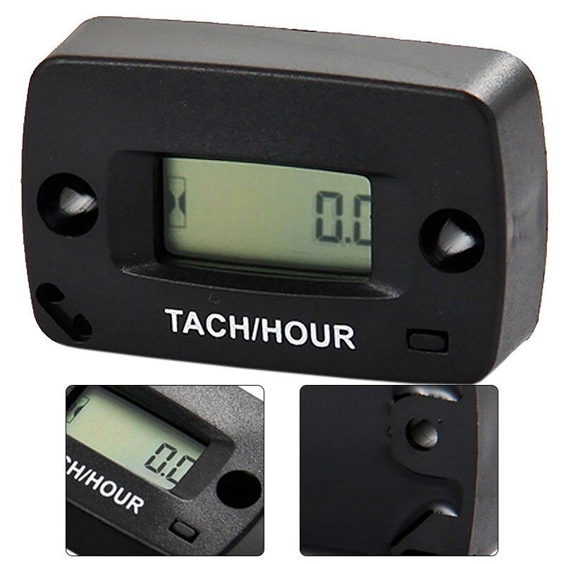 Tacómetro inductivo Digital Ip68 tacómetro Rpm, medidor de horas para motor de Gas, cortacésped Atv, motos acuáticas de esquí, Motocross, Pit Bike