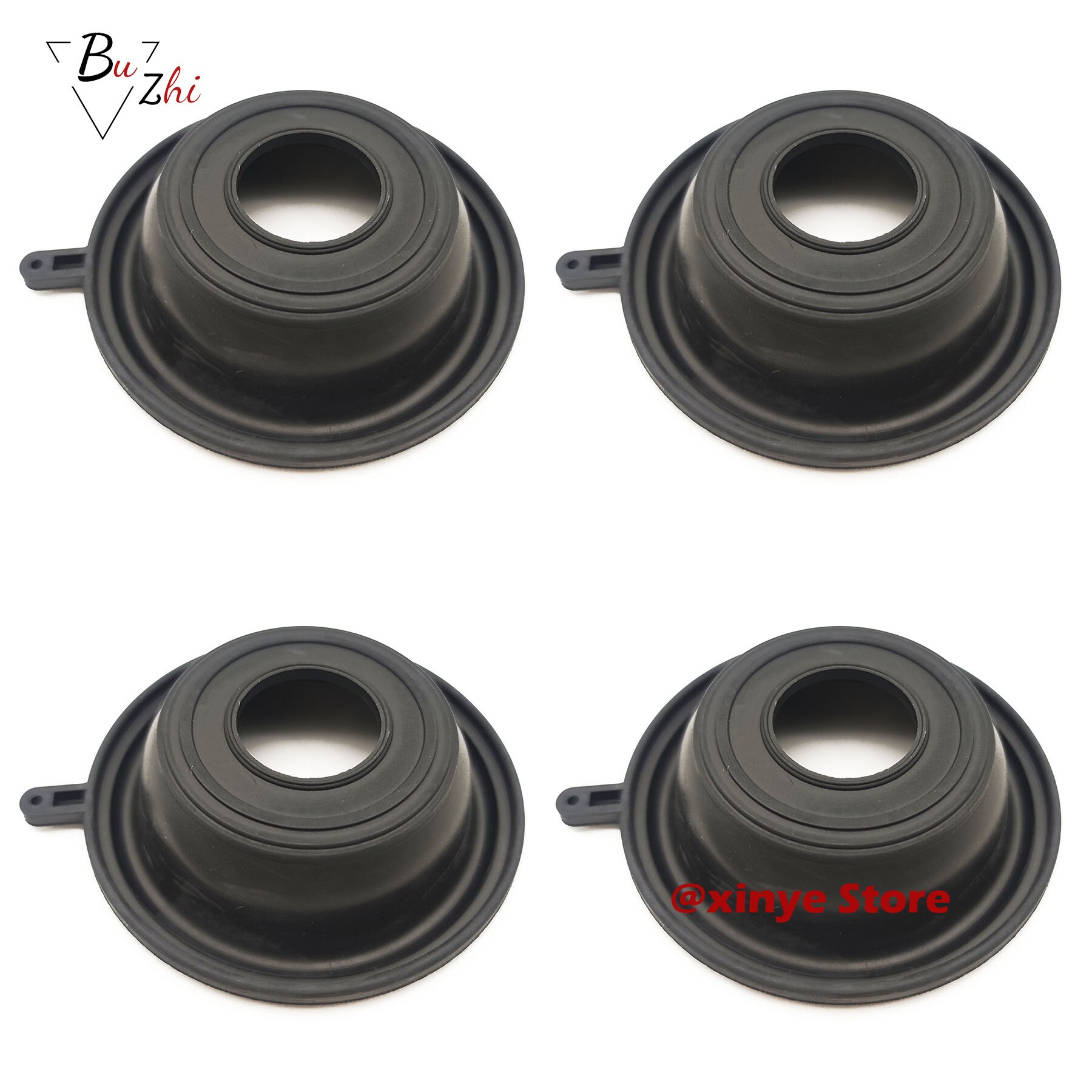 Carburetor Plunger Vacuum diaphragm for Kawasaki ZXR250 ZXR400 ZZR400 ZX4 ZXR ZZR 250 400: 4pcs