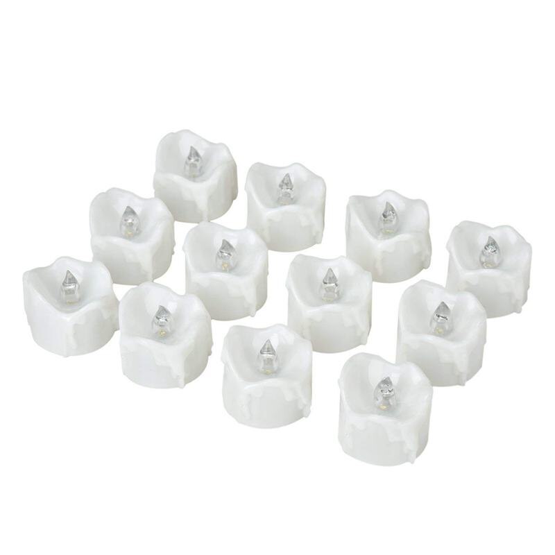 Led Kaarsen, Led Theelichtjes Vlamloze Kaarsen Met Timer, Automatische Modus: 6 Uur Op En 18 Uur Off, 12 Stuks, Warm Wit