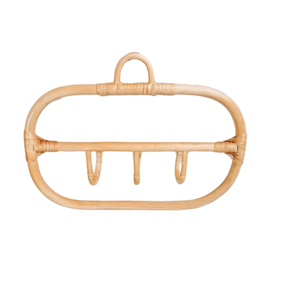 Rattan KleiderbüGel Kleidung Für Erwachsene freundlicher Bekleidung Organizer Gestell Kleidung Hütte Hängen Haken Rattan KleiderbüGel freundlicher Zimmer Dekor Aufhänger: 40x30cm