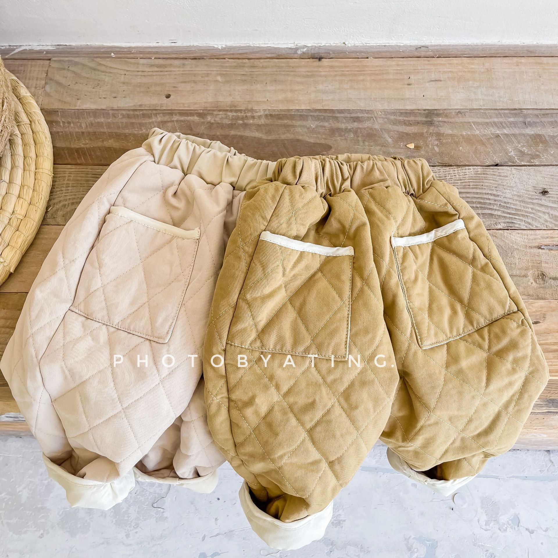 Winter Unisex Kinderen Dikker Warme Broek Effen Kleur Koreaanse Stijl Baby Kids Quilten Zachte Broek