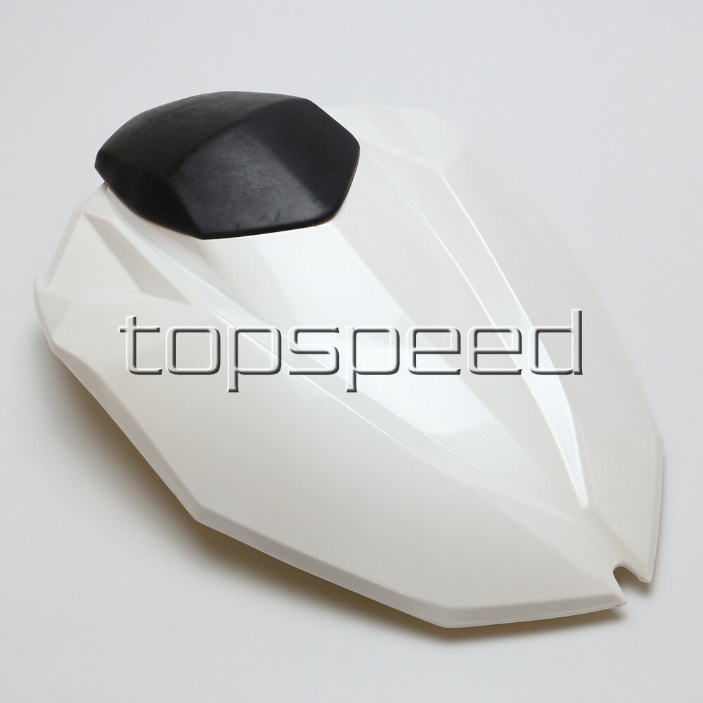 Cubierta blanca para asiento trasero de motocicleta, cubierta para Kawasaki Z800