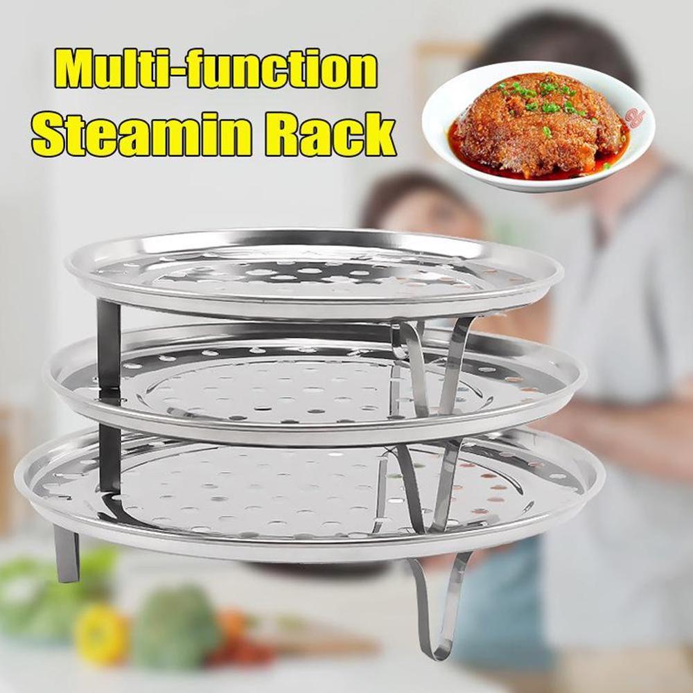5 Sizes Stainless Steel Steamer Rack Insert Stock Pot Steaming Tray Stand Cookware Tool Kitchen Tools