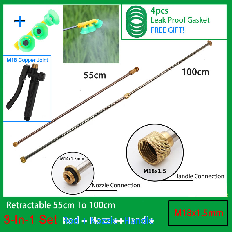 3In1 Edelstahl 1m Versenkbare Spritzstab Kupfer Stecker Outdoor Garten Spritzen Für Elektrische Hand Sprayer Zubehör: Lavendel