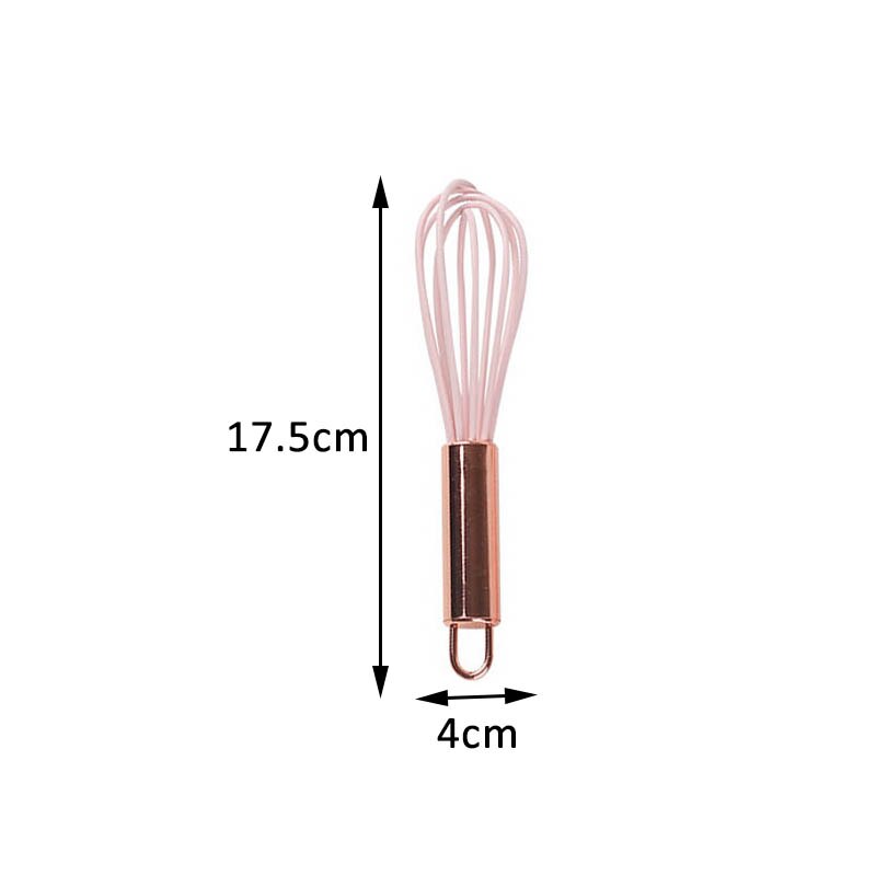 1Pcs Mini Baking Tools Spatula Shovel Food Grade Silicone Multi Purpose Kitchen Utensils 3Colors Cooking Supplies Non-stick: pink egg beater
