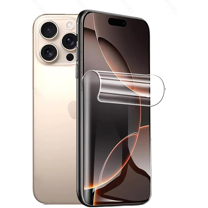 Protector de pantalla de cobertura completa para iPhone 16E 16 15 14 13 12 Mini 11 Pro XS Max X XR SE 7 8 Plus, película protectora de hidrogel, 5 uds.