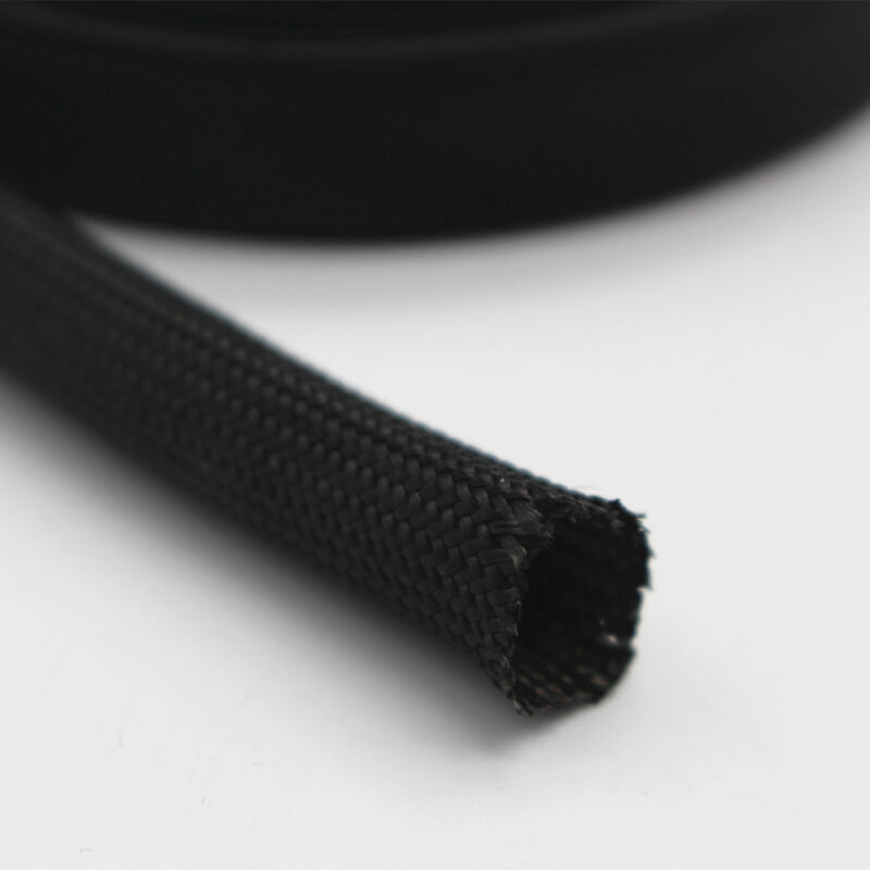 22mm * 300cm Protector de calor Universal manga tejida de fibra de vidrio Cable de bujía negra alta temperatura 1200F accesorio de coche