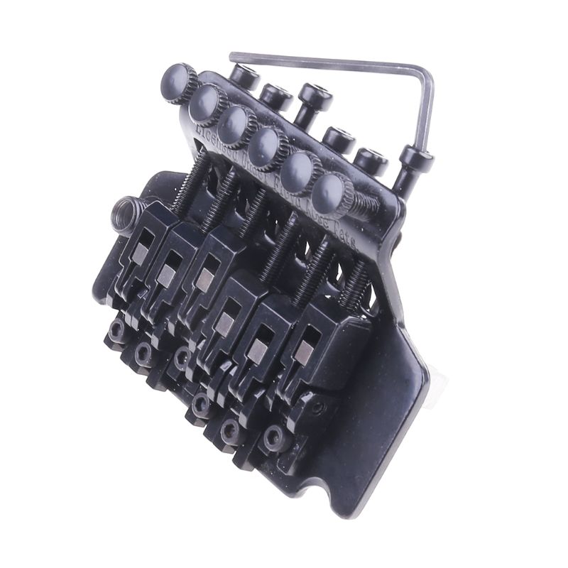 Floyd Rose doppelt Verriegelung Tremolo-System Brücke für E-gitarre Teile Schwarz