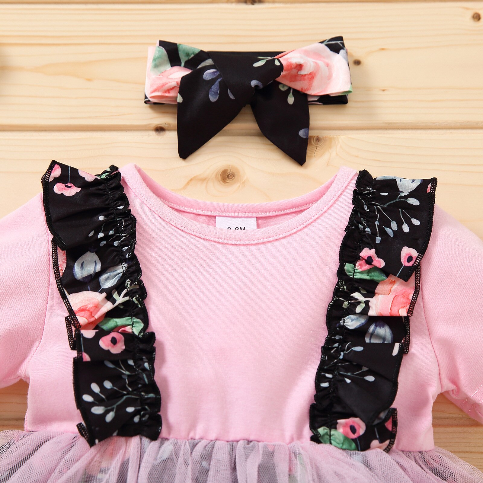 Recién Nacido bebé niñas florales de retales Impresión de burbuja conjunto de vestido de princesa traje de bautismo vestidos de tutú princesa niño niña