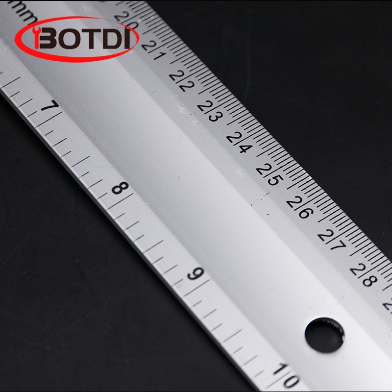 Règle de mesure à Angle droit, l-carré, règle de mesure durcissement du bois de précision en acier pour ingénieurs, rapporteur