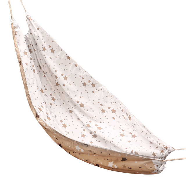 Bebé hamaca cuna niño hamaca columpio bebé silla mecedora interior colgante para exteriores cesta de Niños de dibujos animados de algodón hamaca columpio: Coffee star