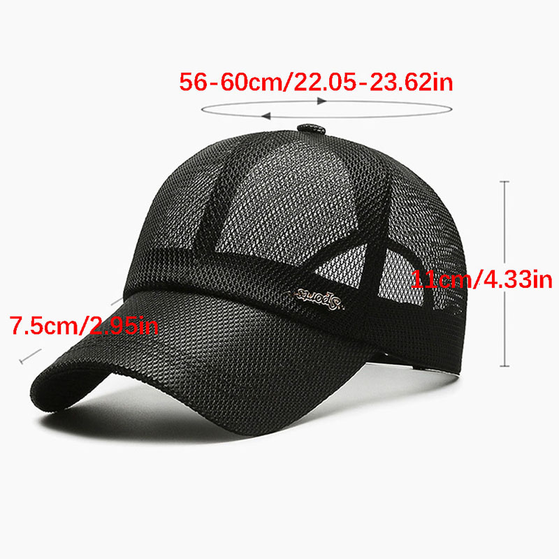 Kanada sommar för män bokstäver mesh basebollkeps sport solskydd andningsbar snapback-keps man utomhus snygg enkel enfärgad kpop