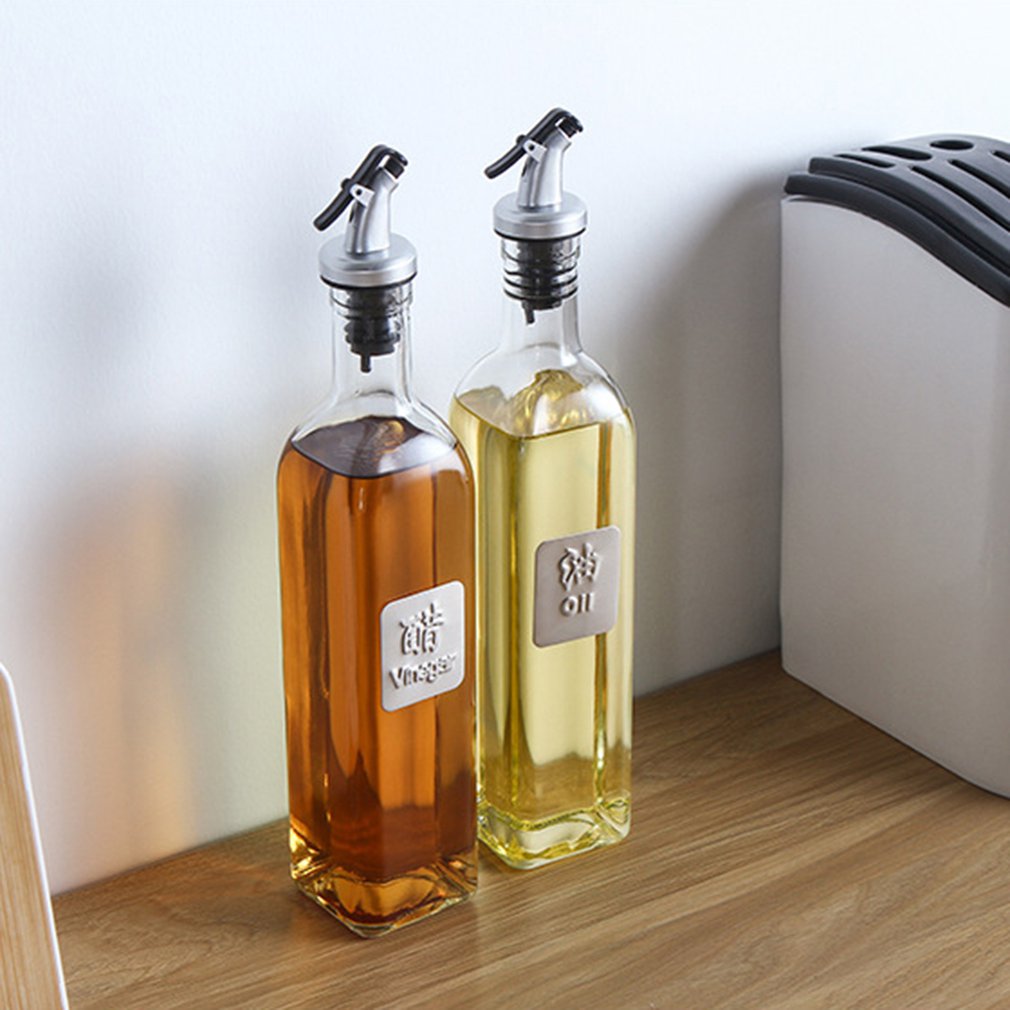 17Oz Glas Olijfolie Fles Set 500Ml Olie & Azijn Cruet Met Pourers En Trechter Karaf Karaf Voor keuken