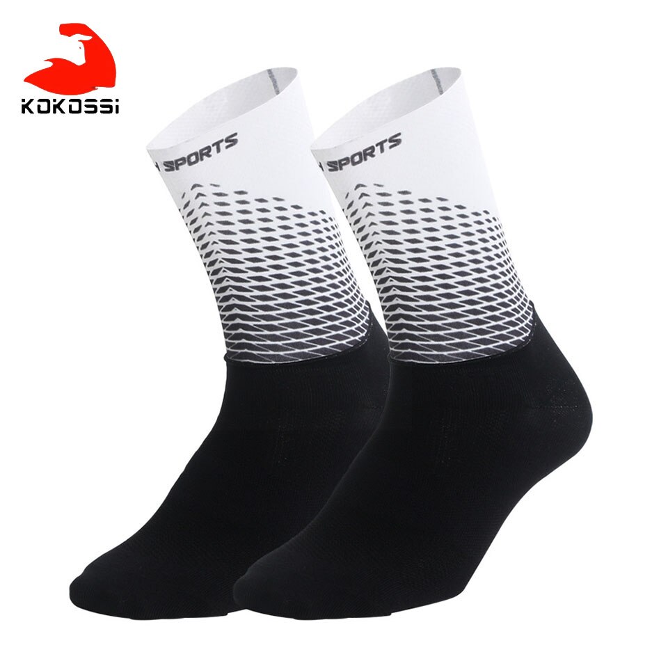 Fitness oddychająca miękka alpinizm turystyka Outdoor Sport skarpety rowerowe Walking piłka nożna koszykówka bieganie profesjonalne skarpetki: 01 / L Size 39-46