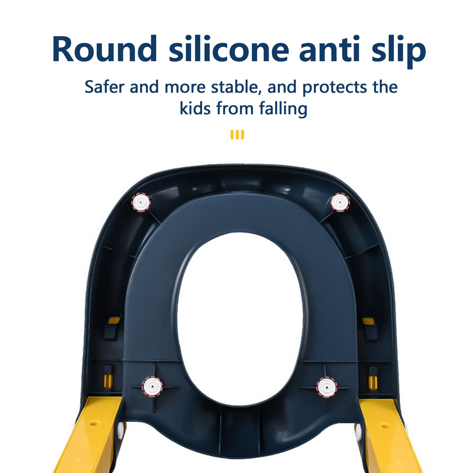 Foldbar babypottestol urinal ryglæn træningsstol med justerbar trappestol sikker toiletstol til småbørn