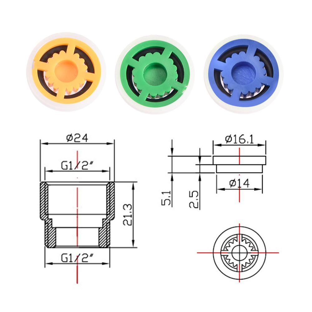 Shower Flow Reducer Limiter Set - Up to 70% Water Saving 4 L/min