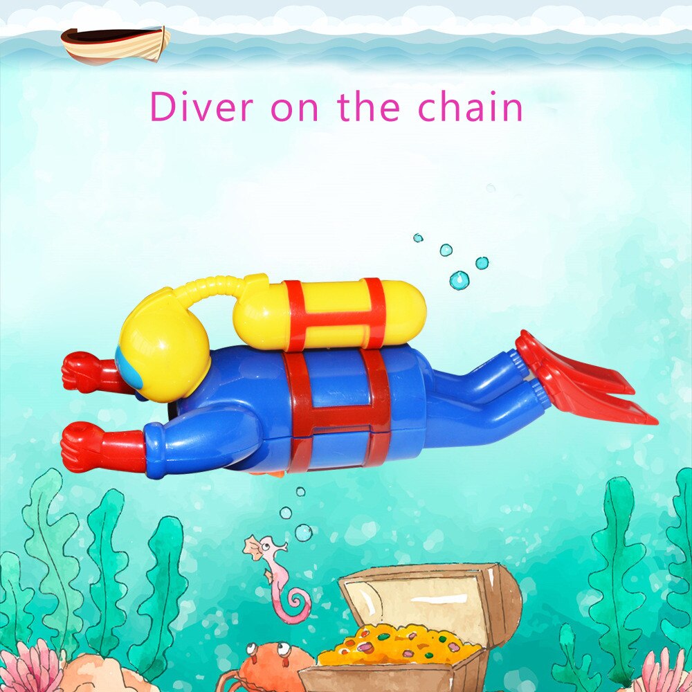Funny Clockwork Speelgoed 1 PCS Dive Diver Op De Ketting Brain Game Funny Water Speelgoed Voor Kind sorpresas de cumpleanos T