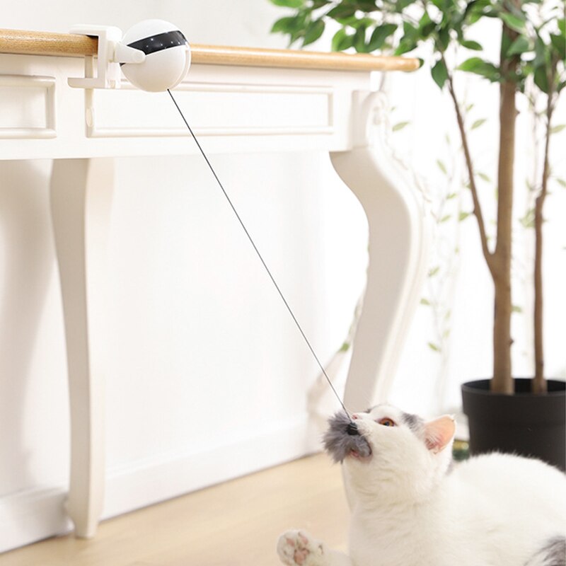 dødbringende Revolutionerende jeg er træt Elektronisk bevægelse kattelegetøj katte teaser legetøj yo-yo løftekugle  elektrisk flagrende roterende interaktivt puslespil smart kattekugle legetøj  – Grandado