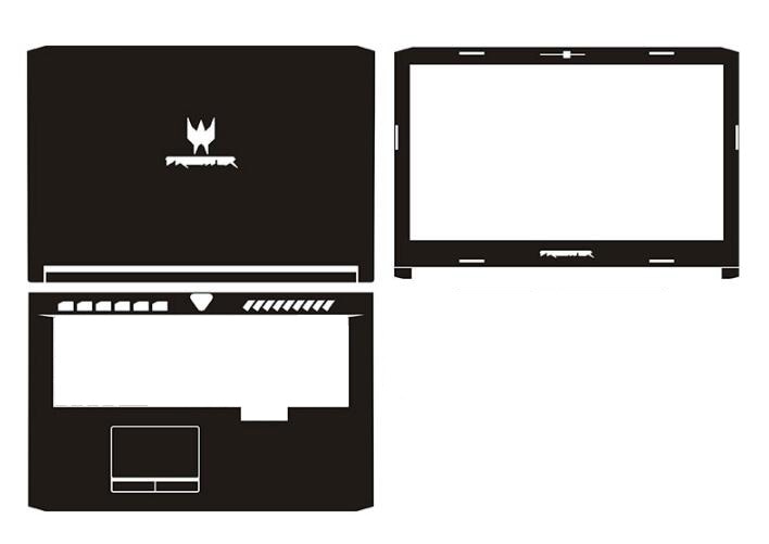 Laptop Carbon Fiber Vinyl Skin Sticker Cover For ACER Predator Helios 500 ph517-61 PH517-51 17.3"