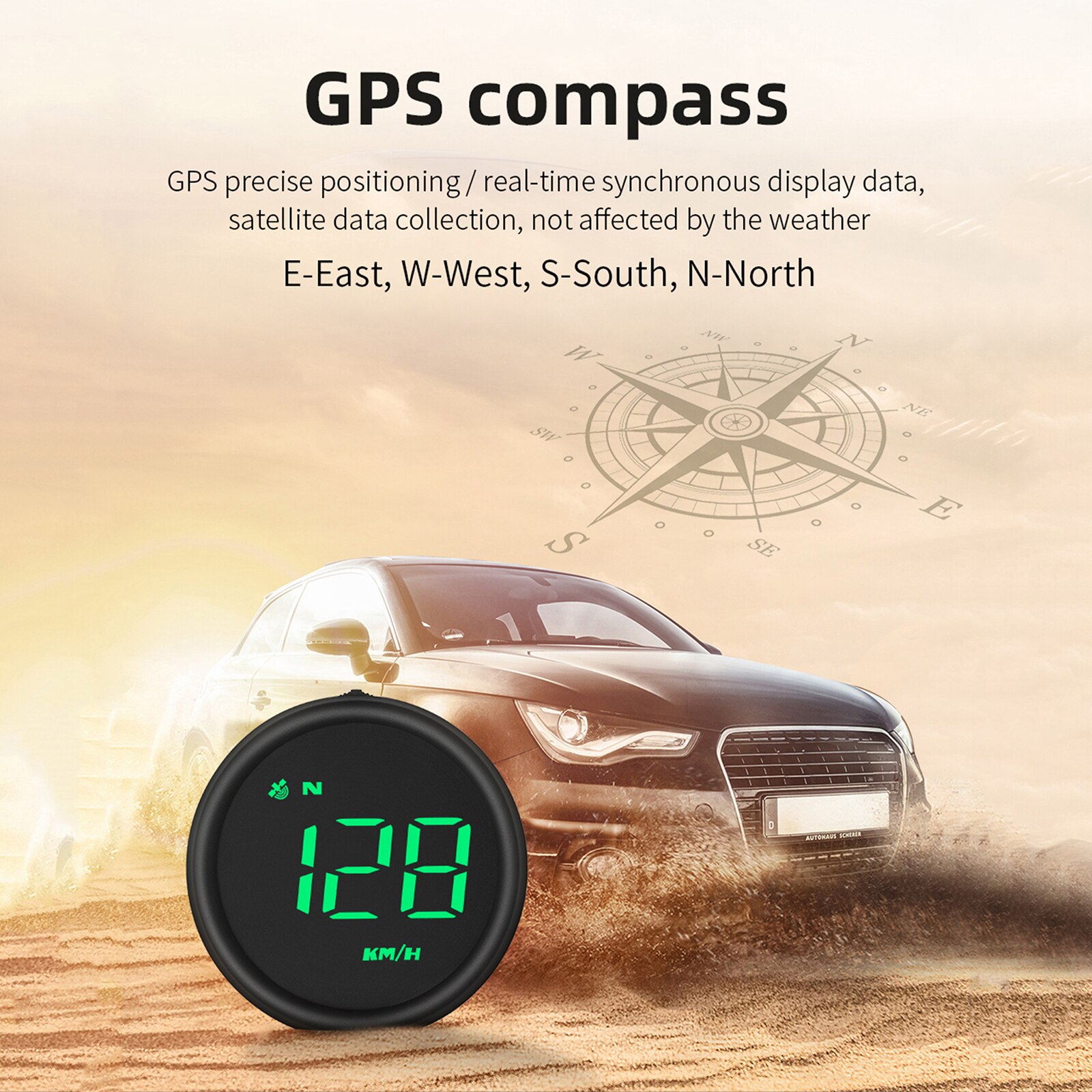 GPS Tacho Intelligente Digitale Display Gauge Auto Motorrad Universal Mit Alarm Funktion Automatische Empfindlichkeit Modus