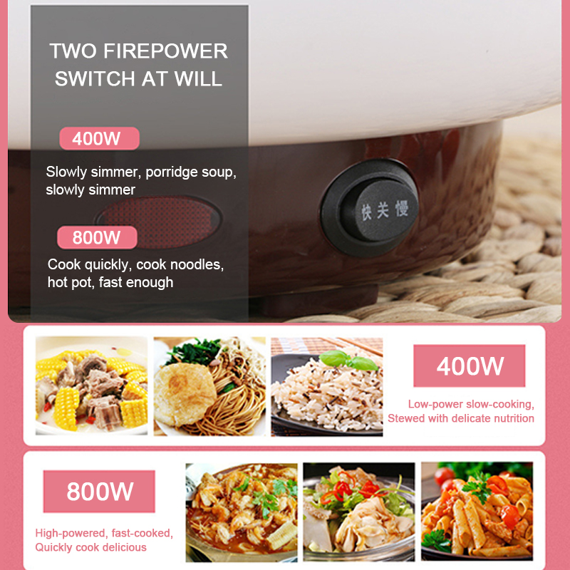 220V Multifunctional Electric Cooker Heating Pan Electric Cooking Pot Machine Hotpot Noodles Rice Eggs Soup Steamer Cooking Pot