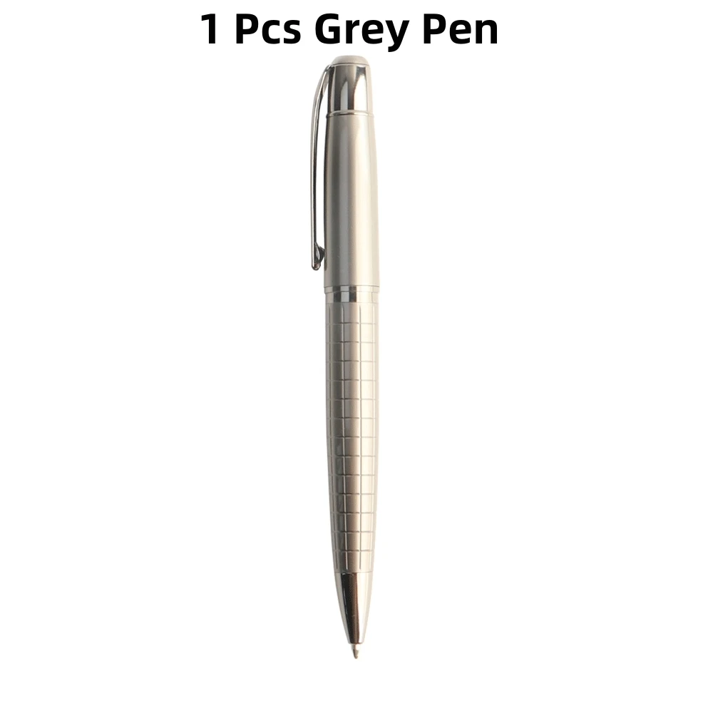 Classic Luxury Ink Ballpoint Pen, Black Ink Medium Point 0.7mm Smooth Writing Metal Ball Point Pen Signature Pen: WHITE / Blue