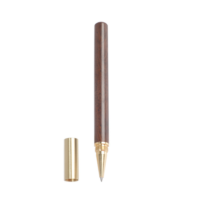Wooden Retractable Roller Ball Pens Smooth Writing Signature Executive Business Ball Point 0.5mm Handcrafted Vintage Pen
