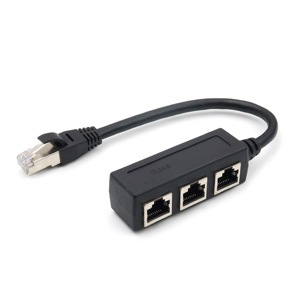 Lan Netwerkkabel Adapter Rj45 Ethernet Verlengkabel, 1 Mannelijke Naar 3 Vrouwelijke Poorten Voor Cat5 Cat6-aansluiting