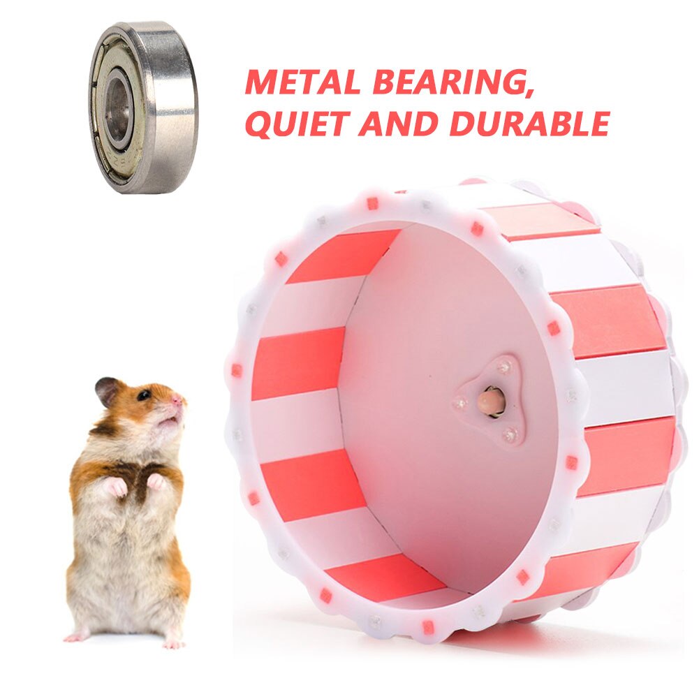 Ratón de rueda para hacer ejercicio con forma de hámster, silencioso, para correr, trotar, juguete deportivo divertido para mascotas, accesorios para Animal PEQUEÑO