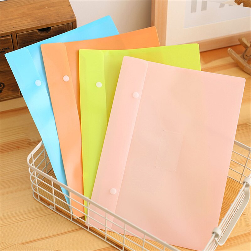 DL Simple file office stationery snap folder waterproof material package bag learning Teaching equipment student stationery