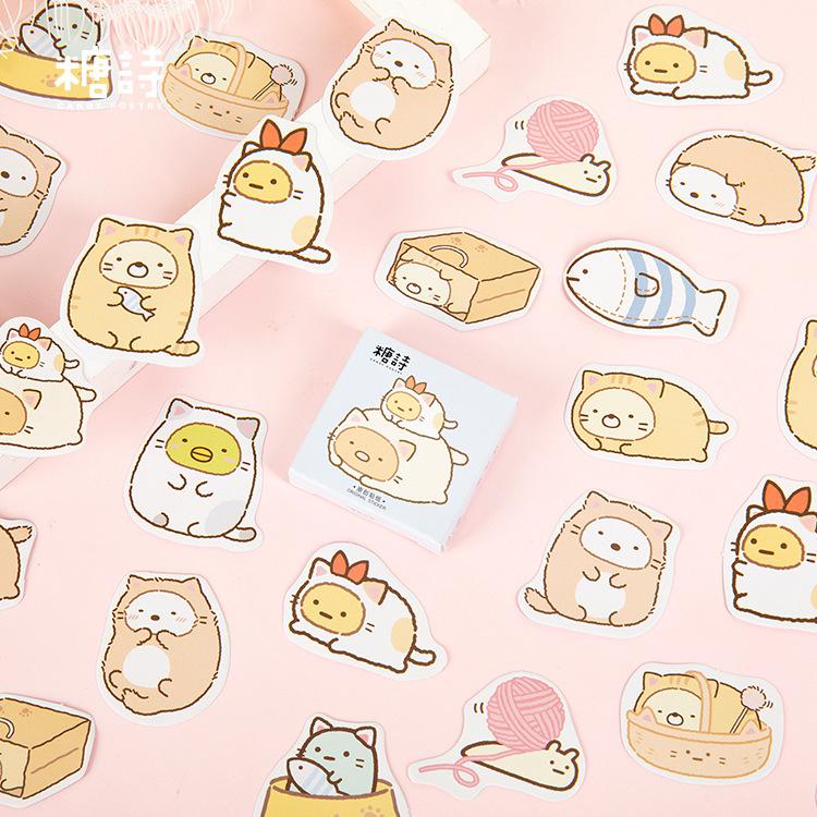 Seasonstorm Stickers Carini – 1 Foglio A5 Con Icone Meteo, Visi, Coreani Per Diario E Scrapbooking