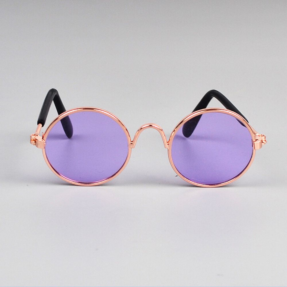 Cool Pet Glasses Small Dogs Puppy Cat Sunglasses Pet Dog Eye Protection: gold purple