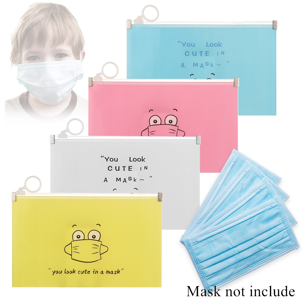 4Stck Tragbare Gesicht Masken Abdeckung Tasche Gesicht Abdeckung Halfter Gesicht Masken Lagerung Kasten fallen Sparen Sie Masken Taschen Reise veranstalter