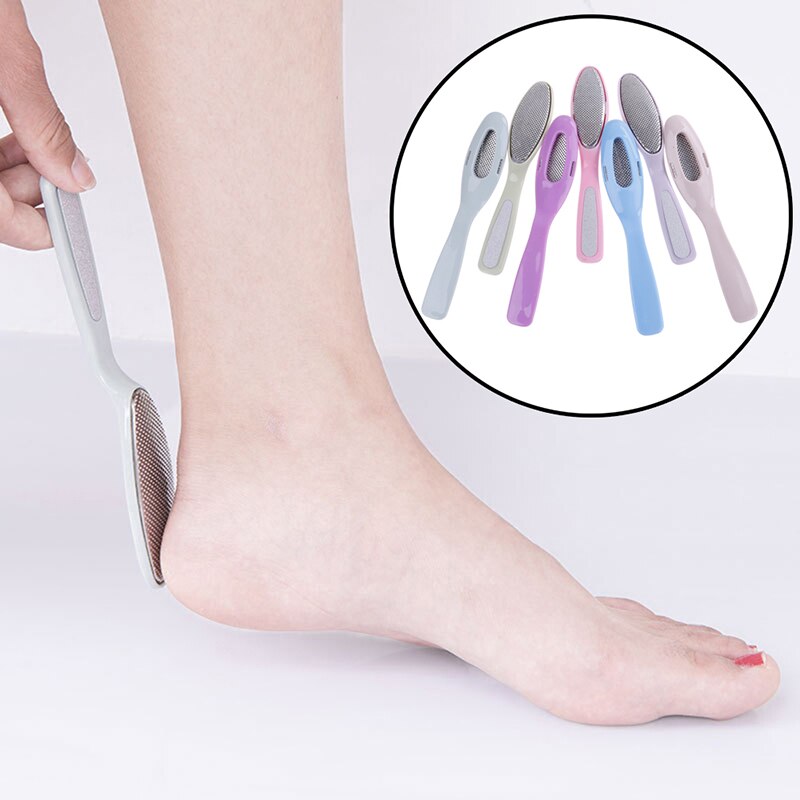Dobbelt-endet fod rasp pedicure rasp fødder pleje værktøjer neglefil eksfolierende scrub gnide bord død hud callus remover